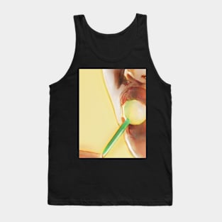 Lolippop Red Lips 2 Geek Designer Dune Stika Artistic Anime Style Tank Top